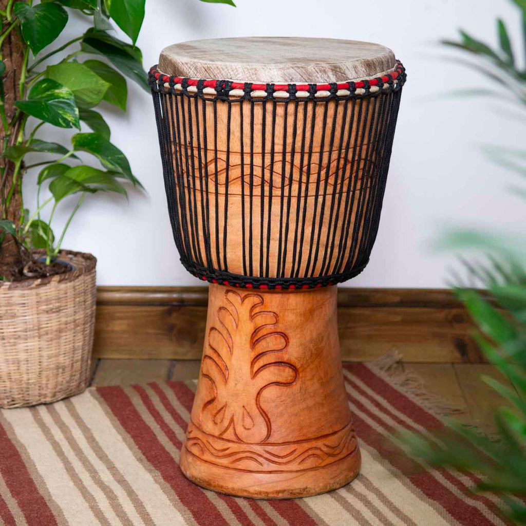 Extra Large Ghanaian Djembe (13" Head)-Siesta Crafts