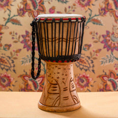 Small Ghanaian Djembe Drum (7" Head)