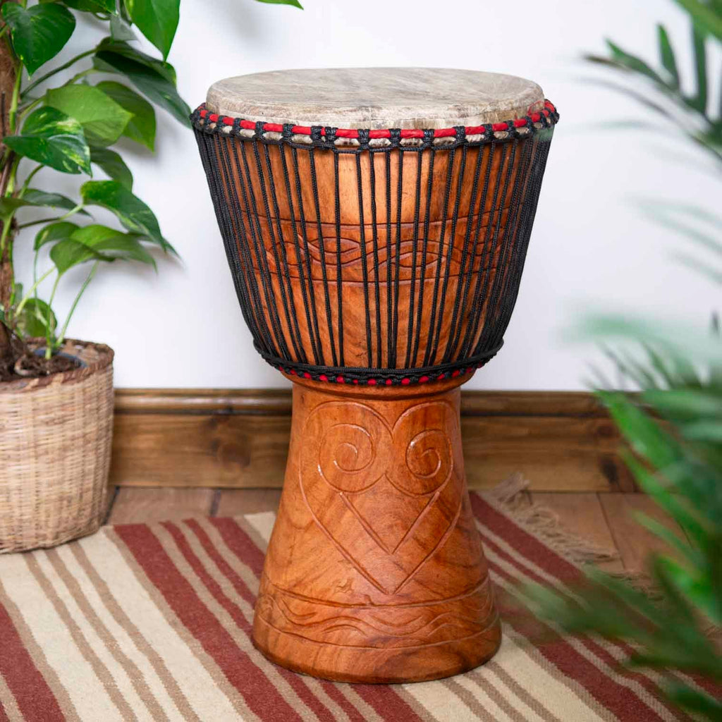 Giant Ghanaian Djembe (14" Head)-Siesta Crafts