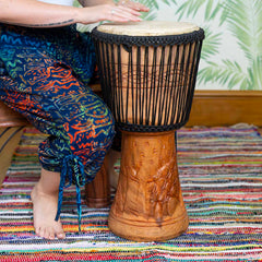 Professional Large Ghanaian Djembe (11" Head)