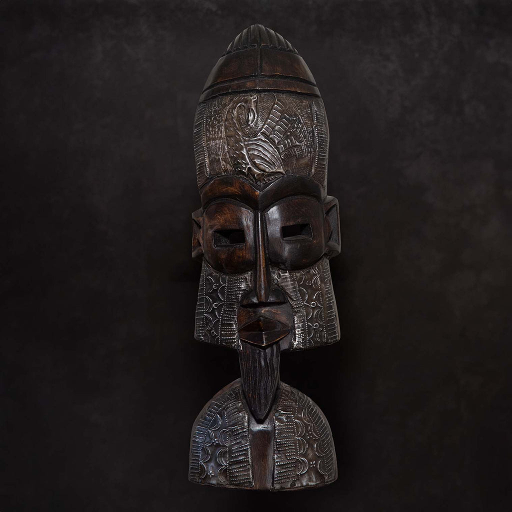 Artisan Ghanaian Mask No.2-Siesta Crafts