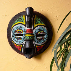 Artisan Ghanaian Mask No.9-Siesta Crafts