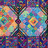 Antique Huipil - White and Purple-Siesta Crafts