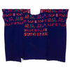Antique Huipil - Purple with Embroidered Animals-Siesta Crafts