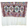 Antique Huipil - White with Embroidered Diamonds-Siesta Crafts
