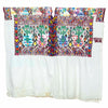 Antique Huipil - White with Embroidered Diamonds-Siesta Crafts