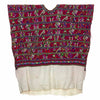 Antique Huipil - Maroon with Embroidered Birds-Siesta Crafts
