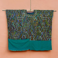 Antique Huipil - Green-Siesta Crafts