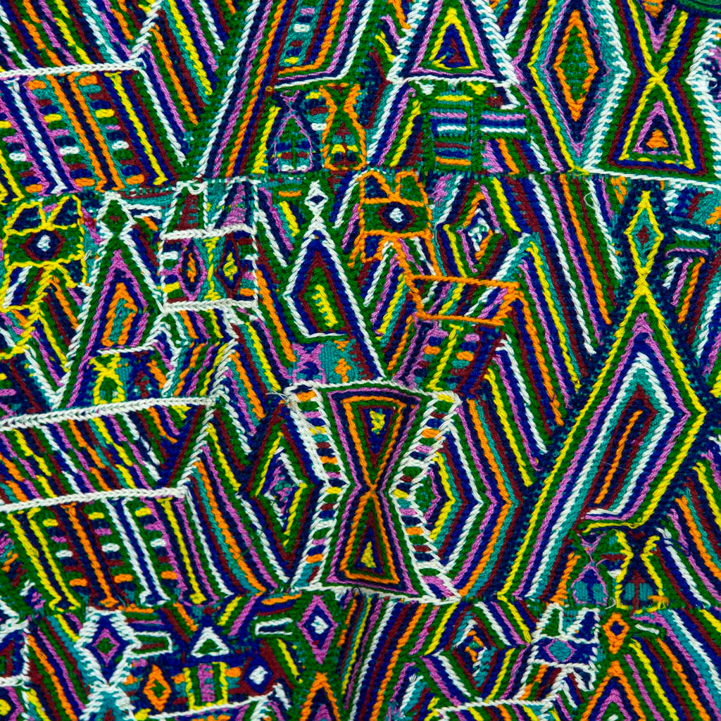 Antique Huipil - Green-Siesta Crafts
