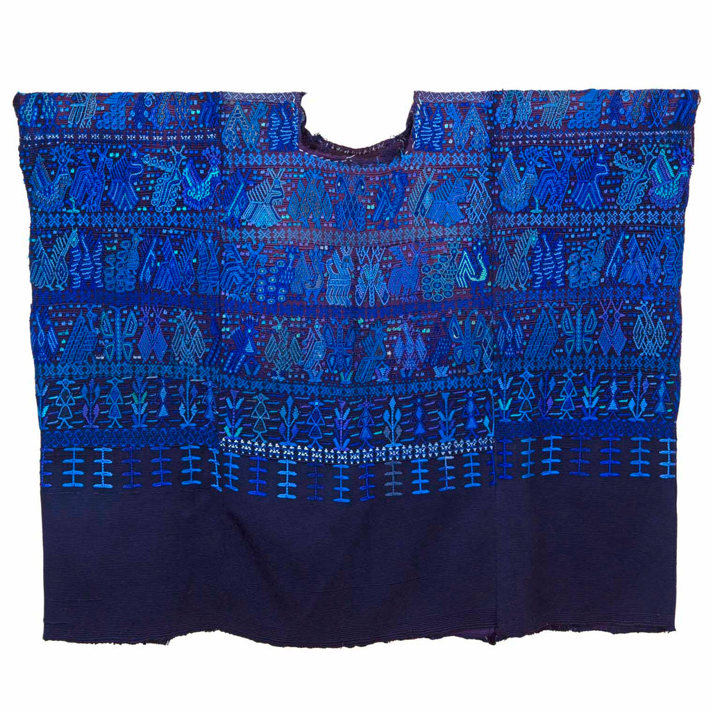 Antique Huipil - Blue-Siesta Crafts
