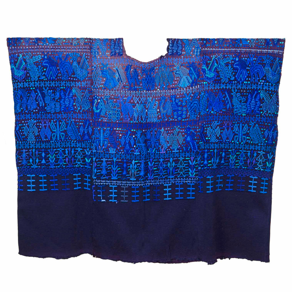 Antique Huipil - Blue-Siesta Crafts