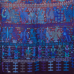 Antique Huipil - Blue-Siesta Crafts