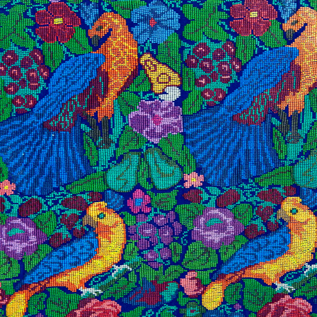 Antique Huipil - Embroidered Birds-Siesta Crafts
