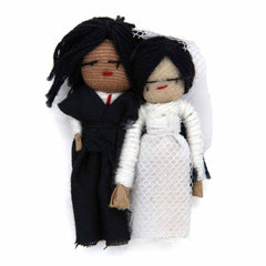Wedding Worry People Magnet - Bride and Groom-Siesta Crafts