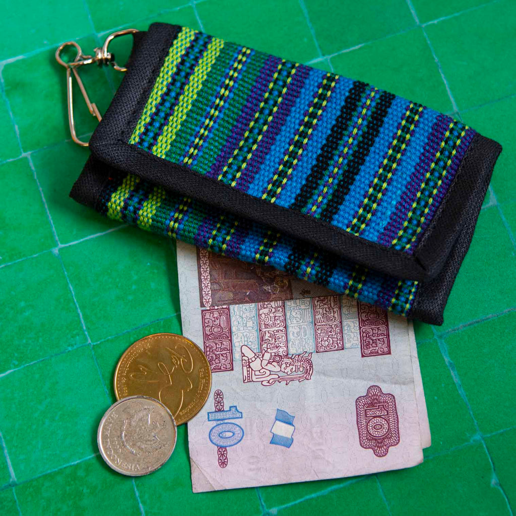 Coin and Key Wallet Jaspe Fabric-Siesta Crafts