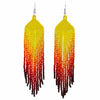 Long Tassel Glass Bead Earrings-Siesta Crafts