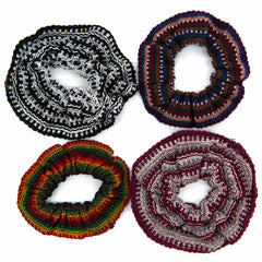 Colourful Woven Scrunchies