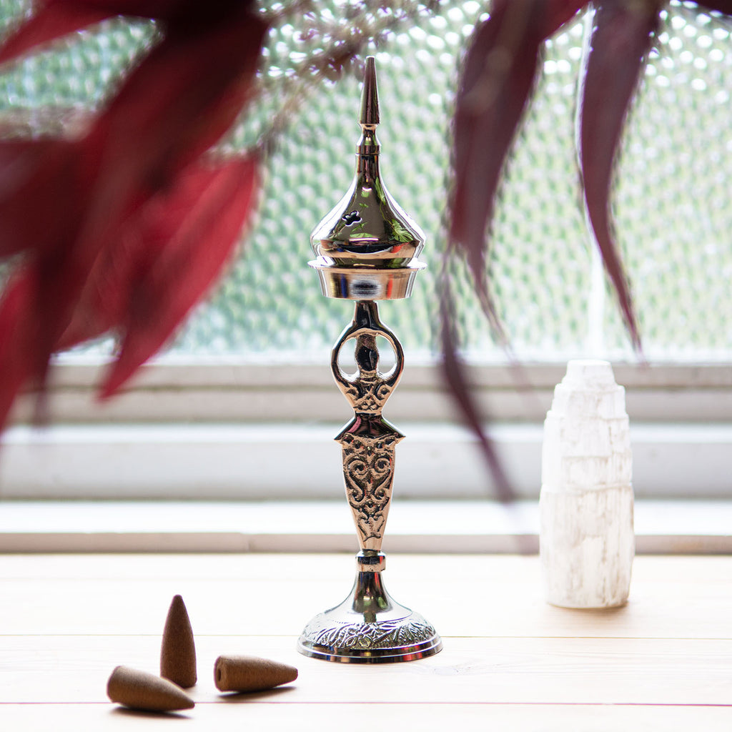 Brass Goddess Burner-Siesta Crafts