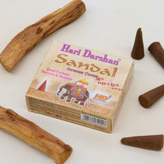 Sandal Hari Incense Cones-Siesta Crafts