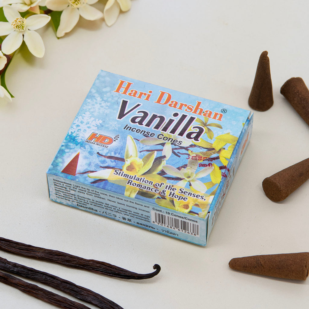 Vanilla Hari Incense Cones-Siesta Crafts
