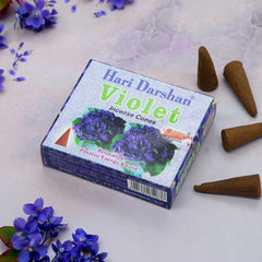 Violet Hari Incense Cones-Siesta Crafts