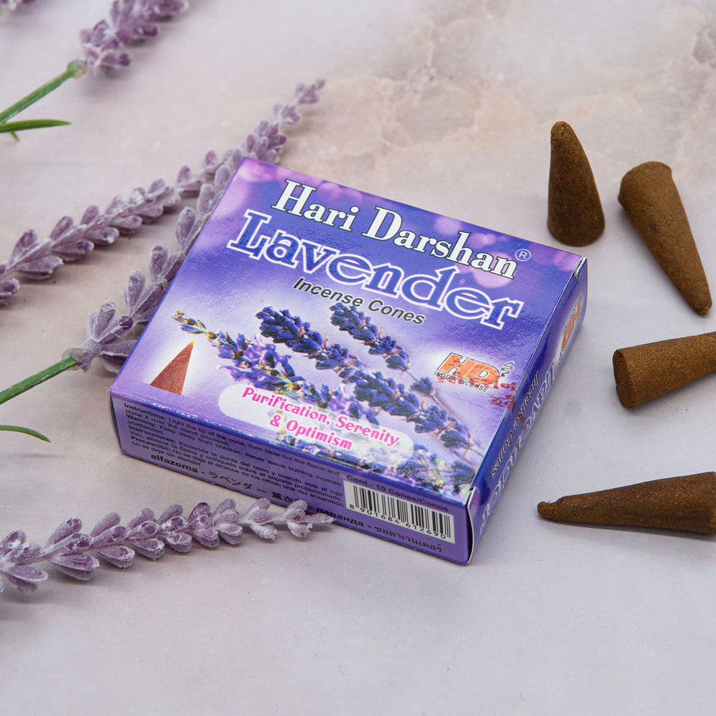 Lavender Hari Incense Cones-Siesta Crafts