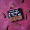 Black Sandal Hari Incense Cones-Siesta Crafts