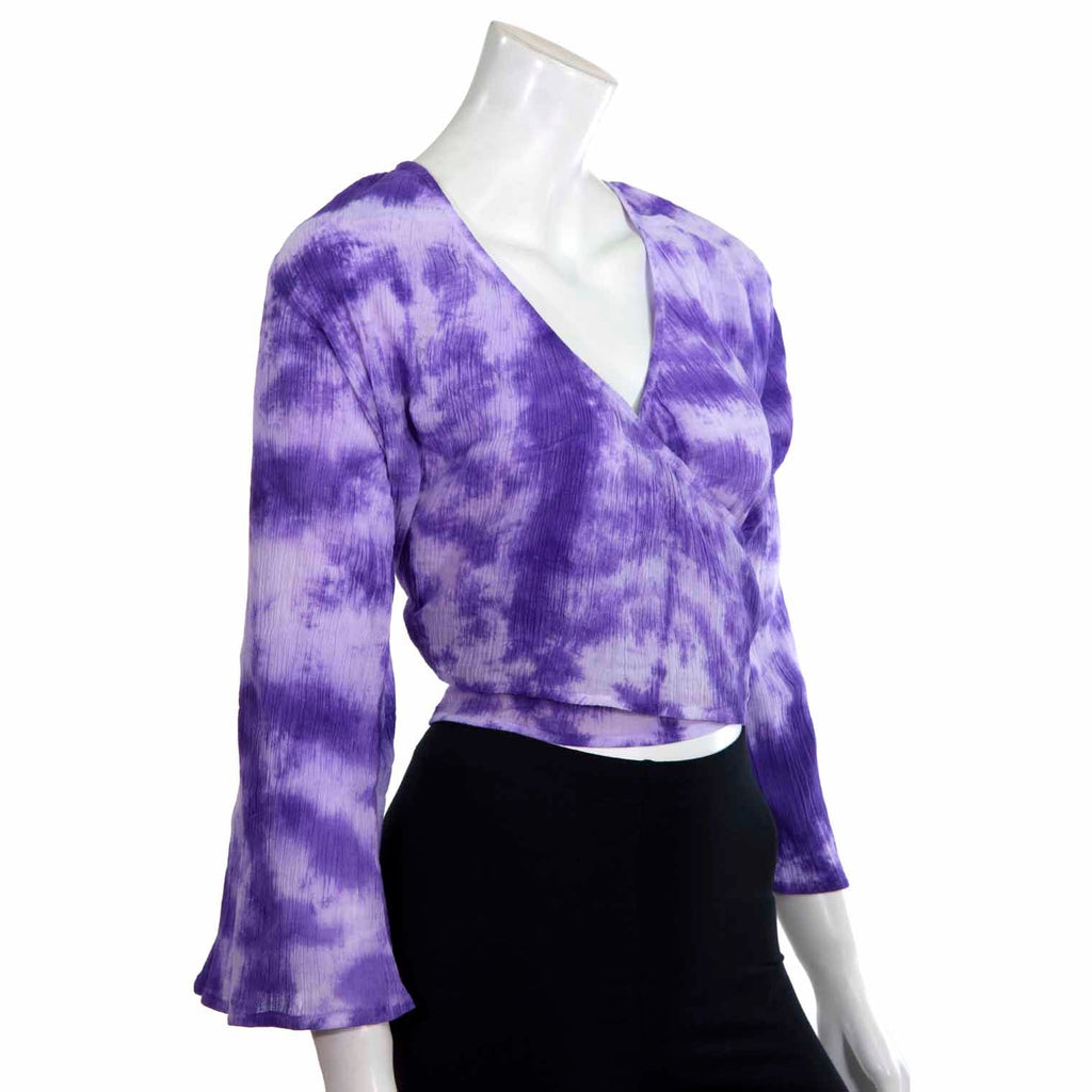 Crepe Cotton Wrap Top-Siesta Crafts