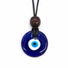 Small Glass Evil Eye Necklace-Siesta Crafts