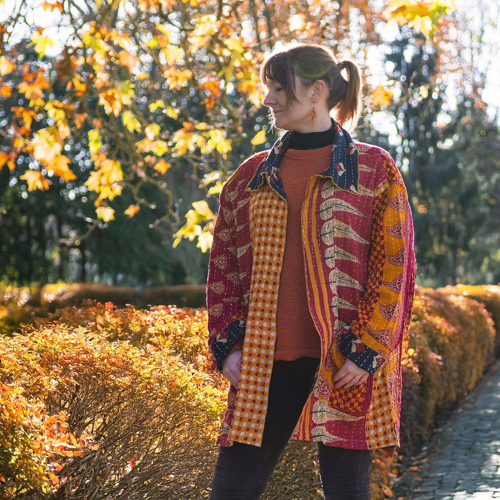 Kantha Reversible Jacket-Siesta Crafts