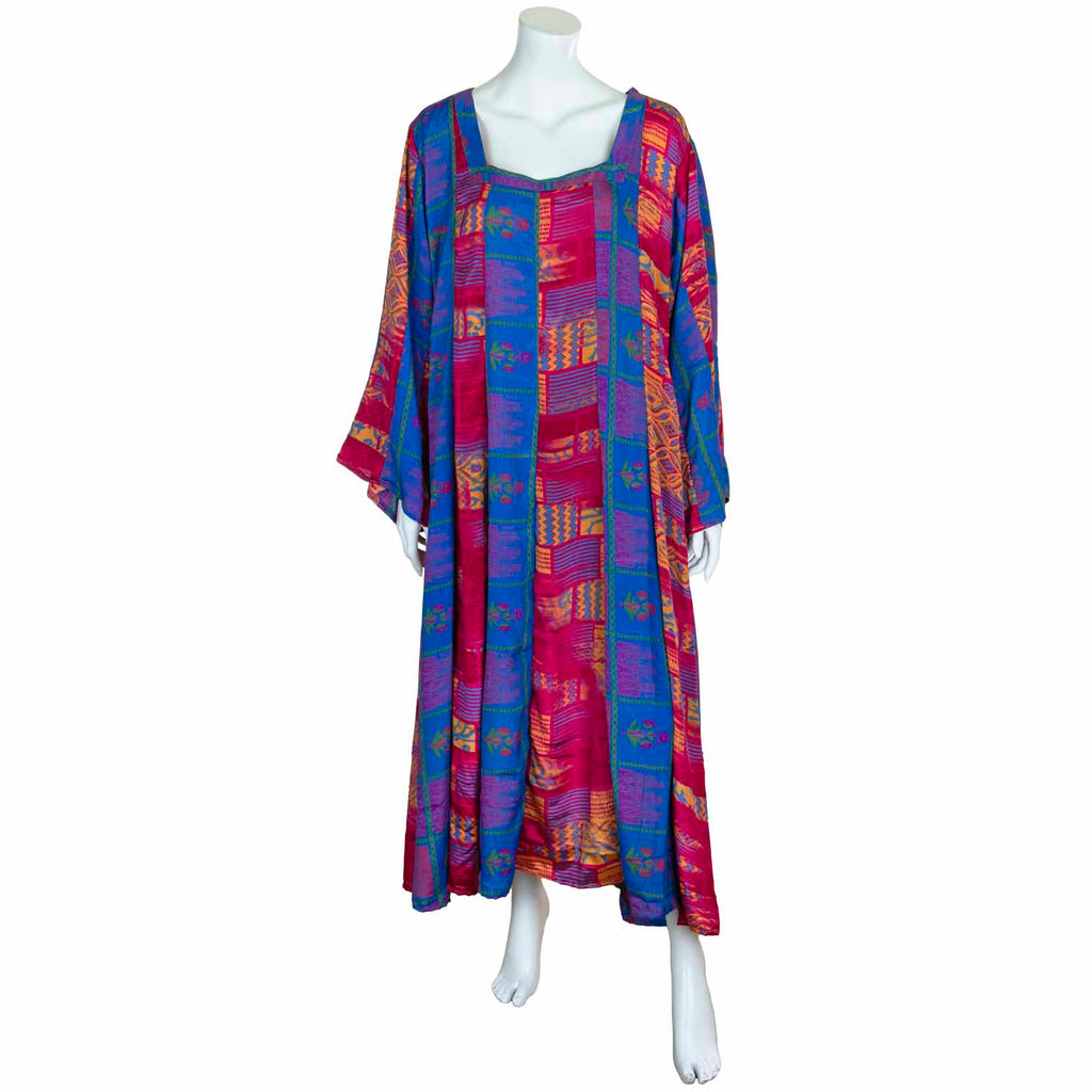 Recycled Sari Panel Dress-Siesta Crafts