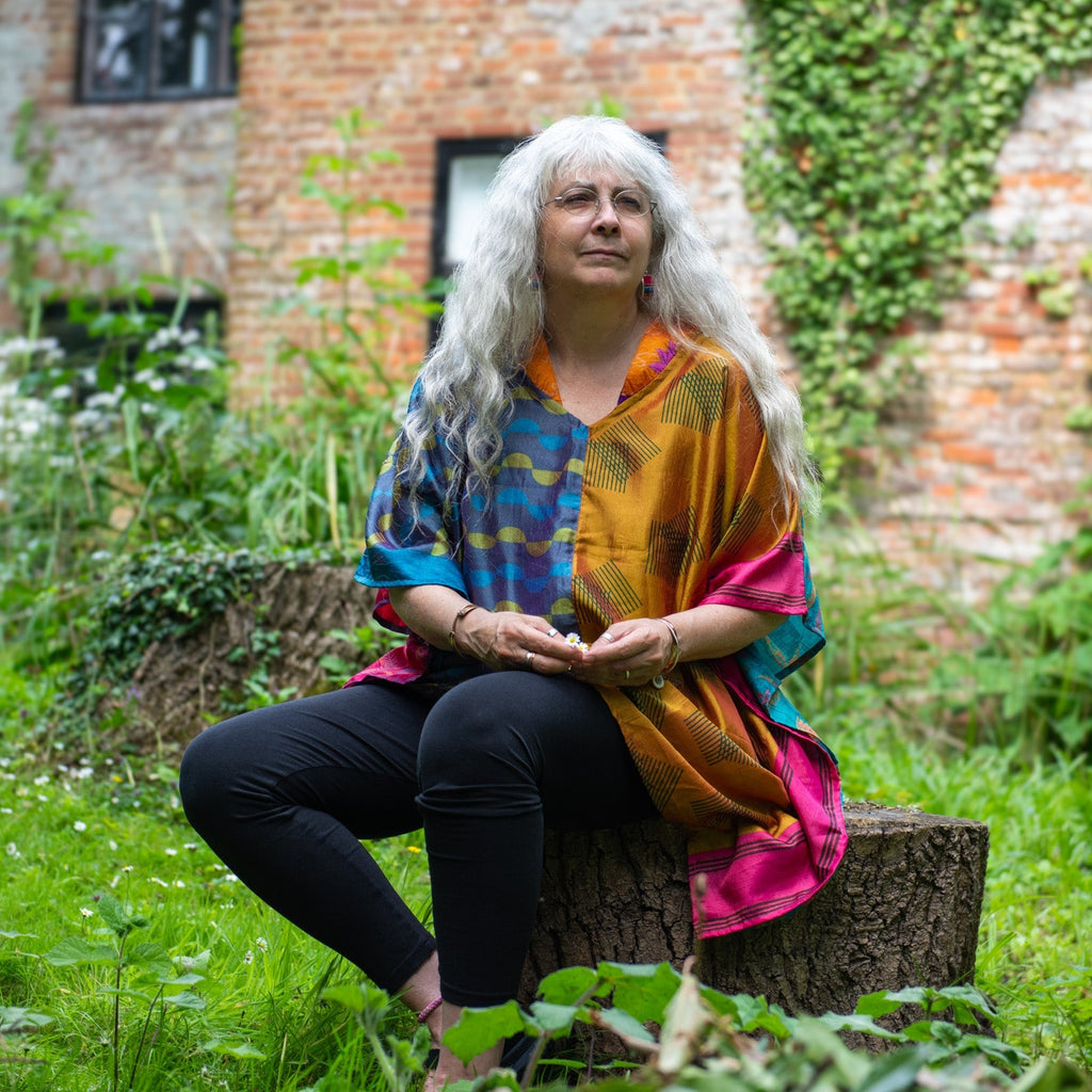 Recycled Sari Kaftan Top-Siesta Crafts