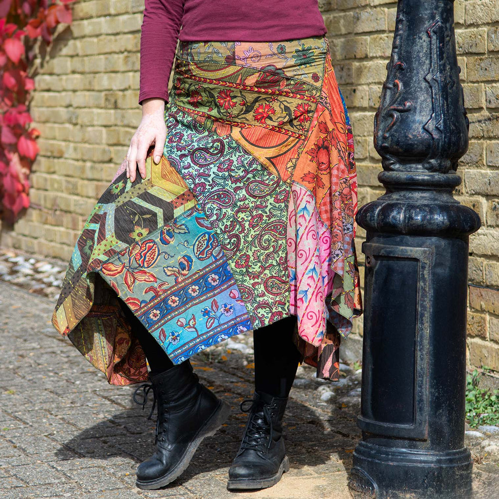 Kantha Hanky Hem Skirt-Siesta Crafts