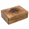 Wooden Box with Cross-Siesta Crafts