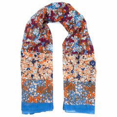 Retro Floral Square Scarf-Siesta Crafts