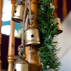 String of Bells with Star Design Cut Out