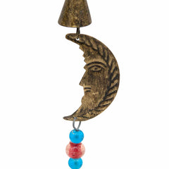 Metal Moon Mobile with Bells and Mini Moons