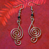 Treble Clef Kenyan Earrings-Siesta Crafts