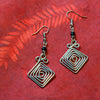Diamond Spiral Kenyan Earrings-Siesta Crafts
