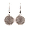 Round Spiral Kenyan Earrings-Siesta Crafts
