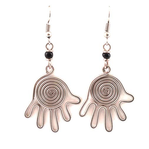 Spiral Hand Kenyan Earrings-Siesta Crafts