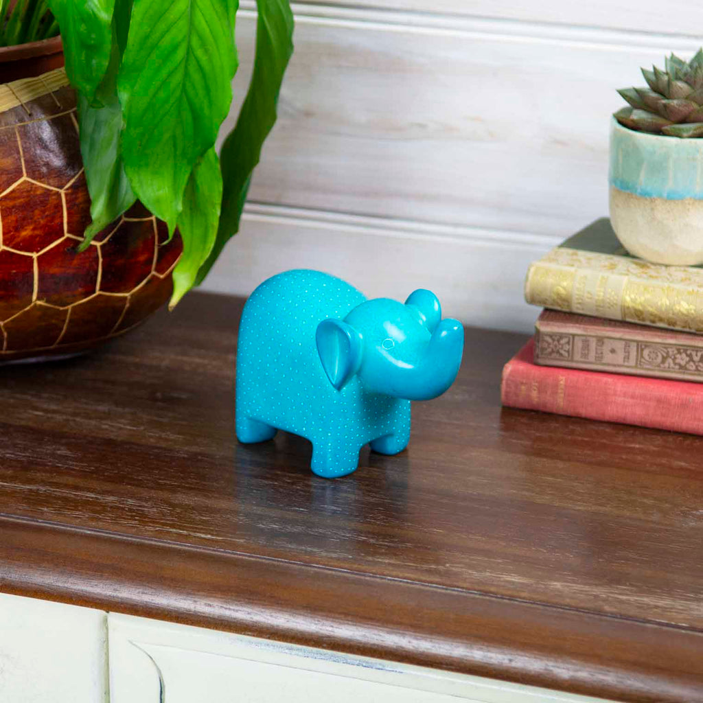 Soapstone Elephant-Siesta Crafts