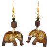 Spiral Elephant Earrings-Siesta Crafts