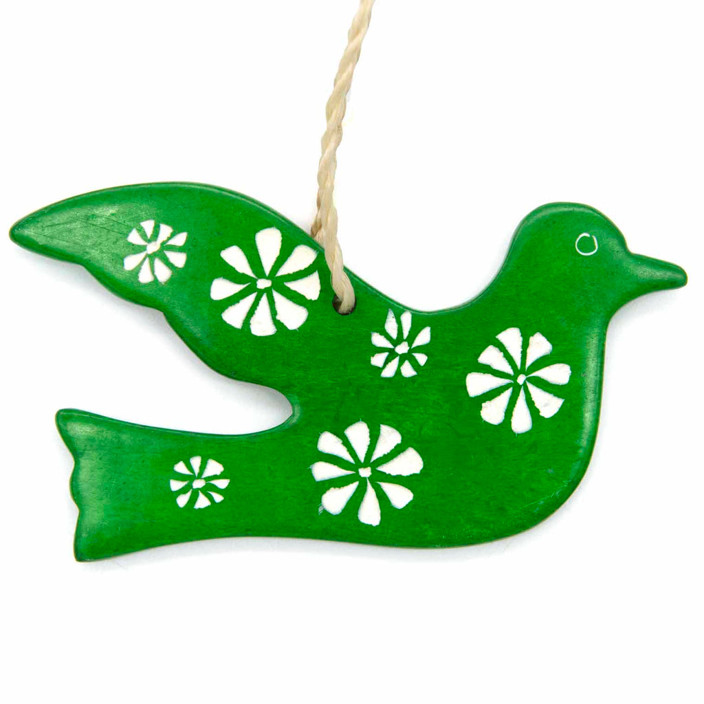 Dove Soapstone Christmas Decoration-Siesta Crafts