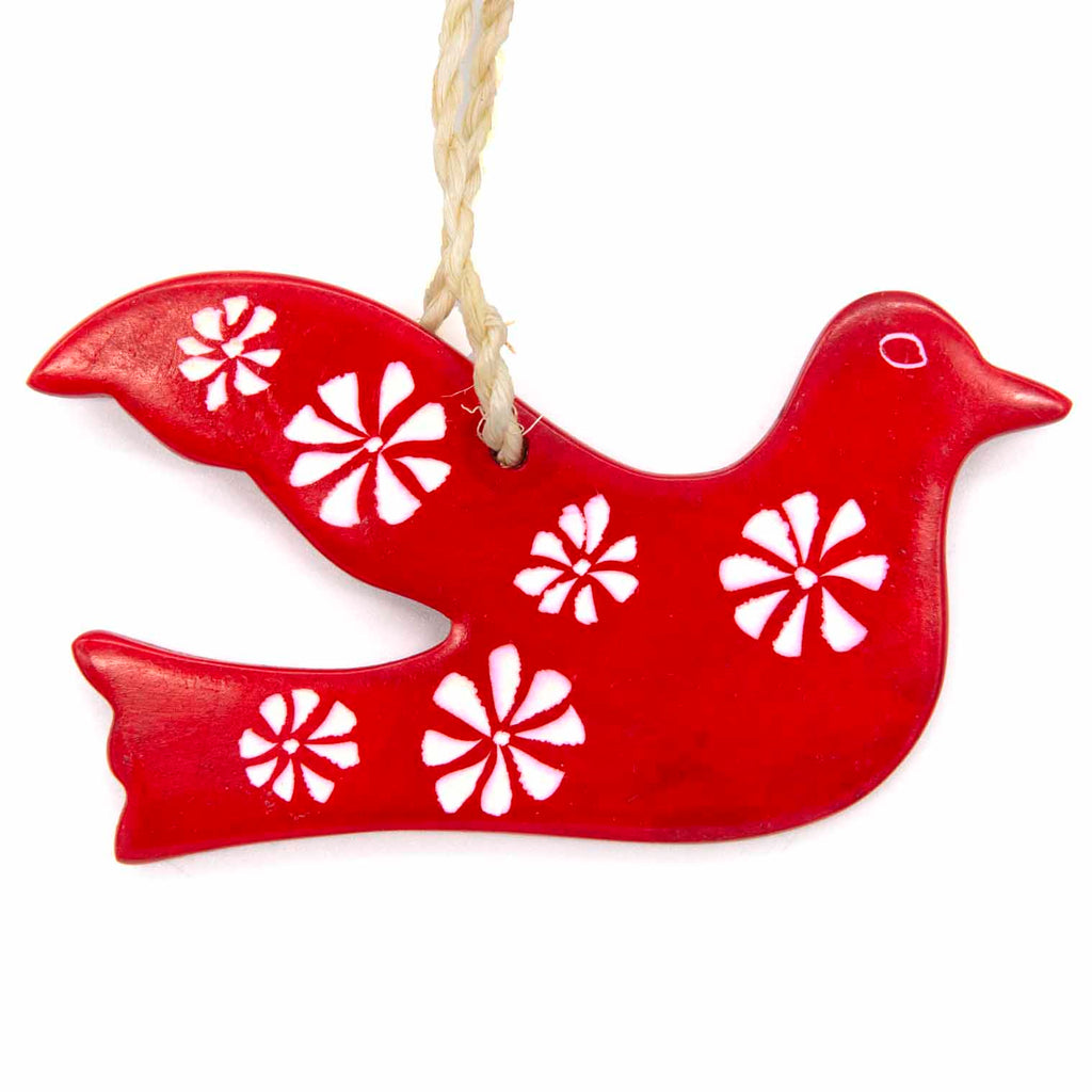 Dove Soapstone Christmas Decoration-Siesta Crafts
