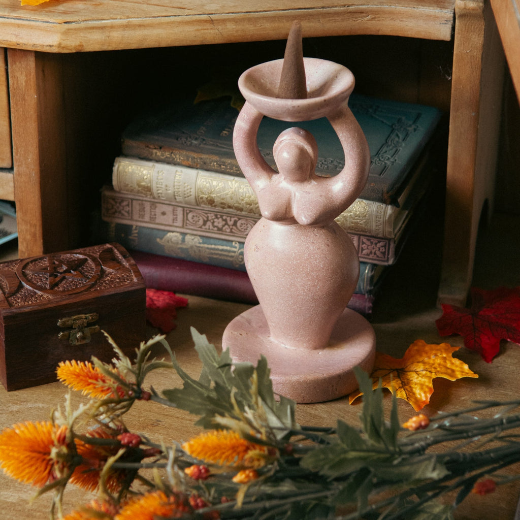 Goddess Soapstone Cone Burner-Siesta Crafts