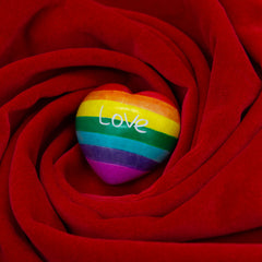 Soapstone Rainbow Love Heart-Siesta Crafts