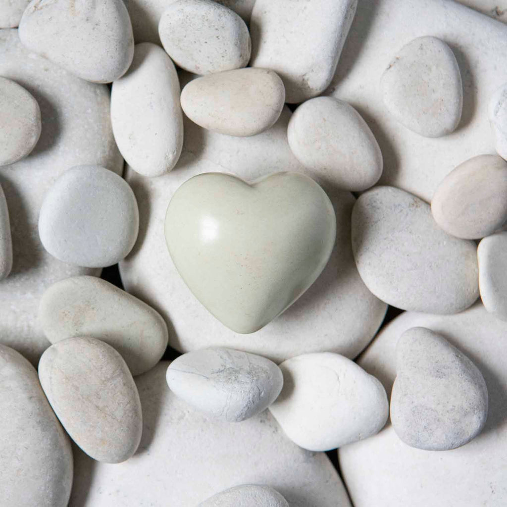 Natural Soapstone Heart-Siesta Crafts