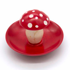 Soapstone Mushroom Trinket Dish-Siesta Crafts