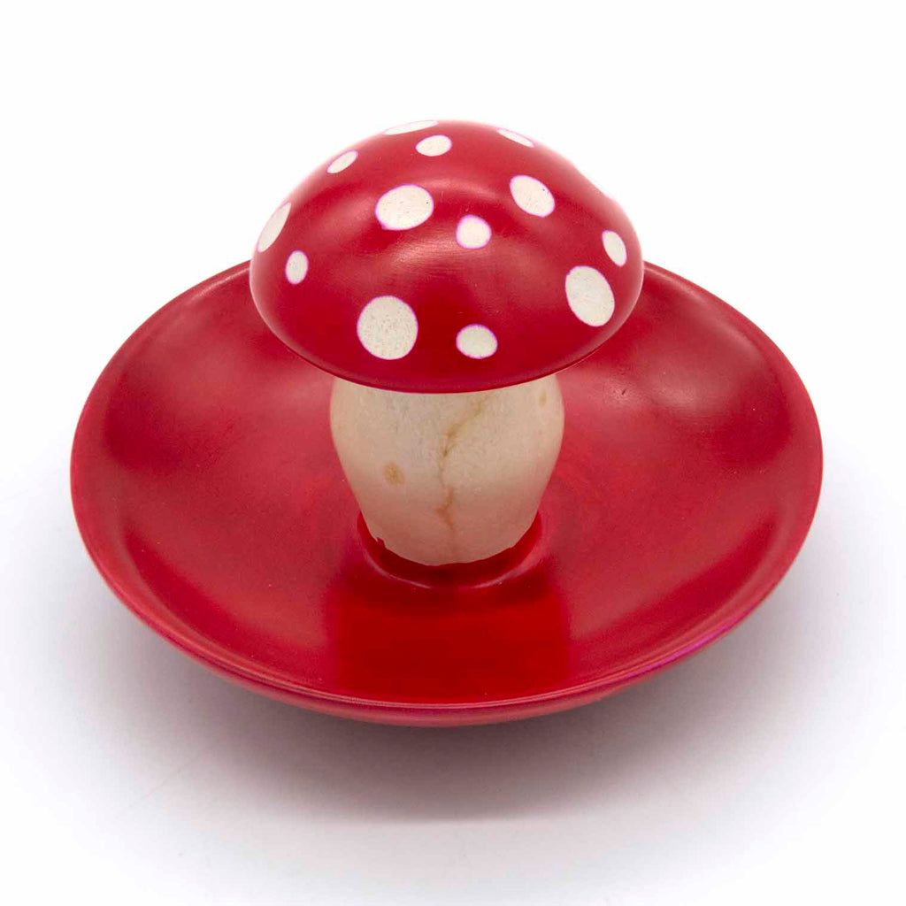 Soapstone Mushroom Trinket Dish-Siesta Crafts